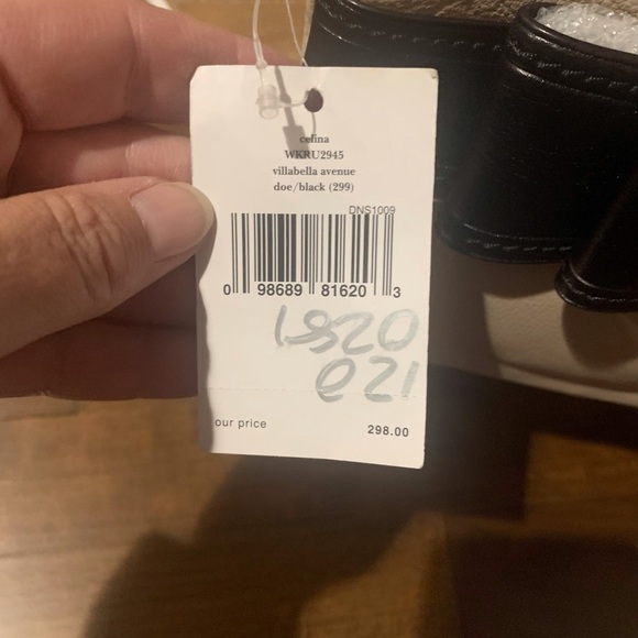 NWT Kate Spade Celina Villabella Avenue Bone & Black Leather Bow Crossbody Bag - Picture 4 of 16